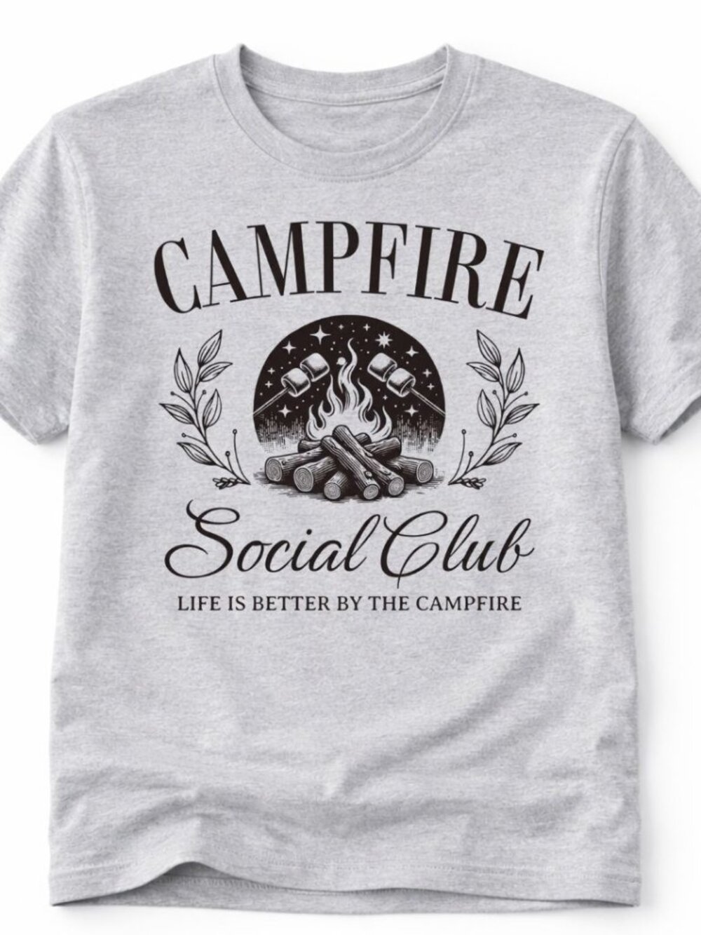 Campfire Social Club Western Graphic T Shirt Trendy Boutique Style Tee Women